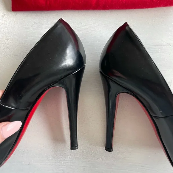 Christian Louboutin Patent Leather Fifille Black Pumps Heels